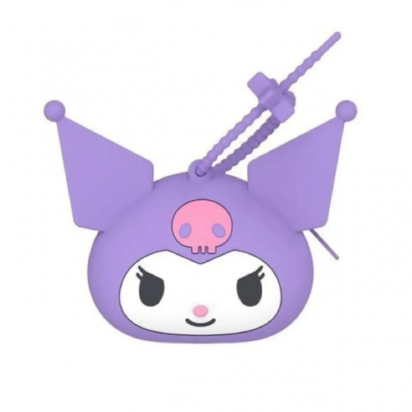 KUROMI by SANRIO Silicone Coin Purse Key‎ Bag in Purple - Picture 1 of 2
